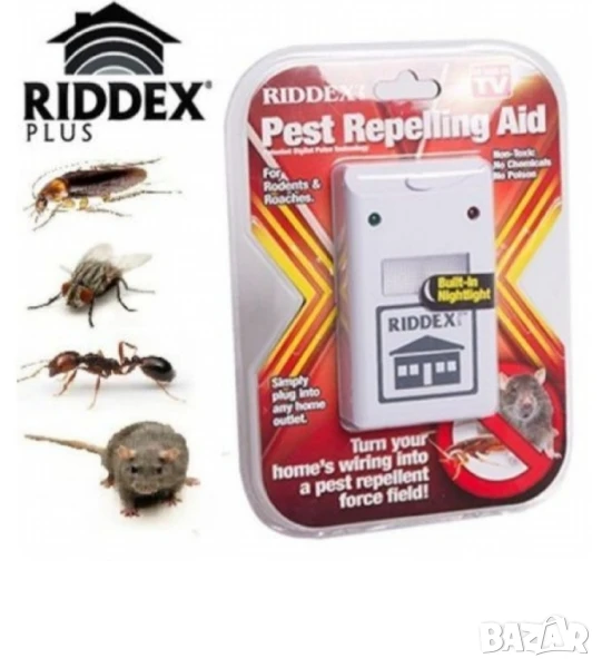 Уред против хлебарки R I D D E X Plus P e s t r e p e l l e r TV317, снимка 1