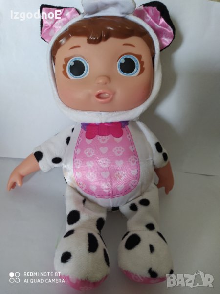 Бебешка Кукла  Cocomelon JJ Puppy 8" Spotted Puppy PJs Plush Doll Soft Toy, снимка 1