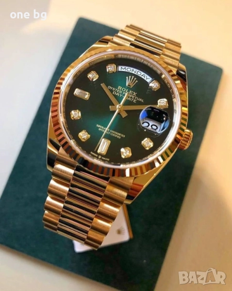 Rolex Day Date President Gold Green , снимка 1