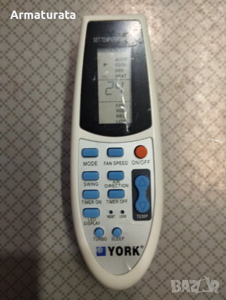 Дистанционно за климатик YORK - R91/BGE, снимка 1