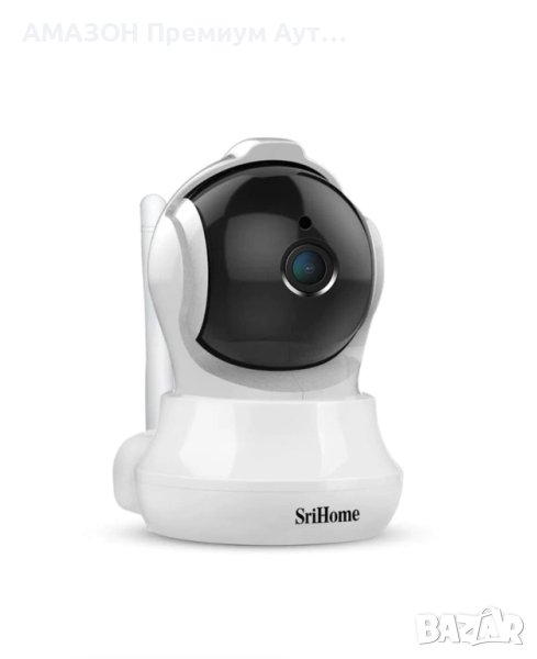 SriHome SH020 Вътрешна Full HD 1080P Smart IP camera Wifi RJ45,нощно виждане,сензор за движение, снимка 1