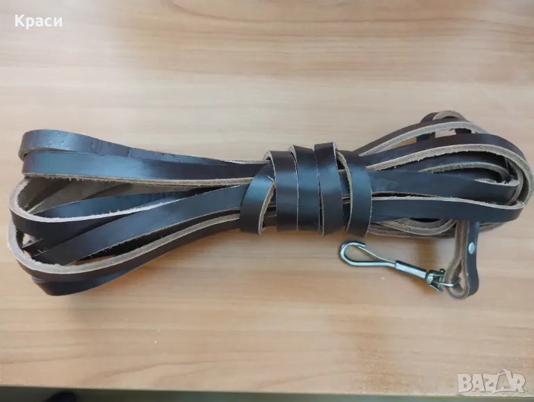 Повод за куче от естествена кожа, снимка 1