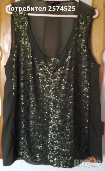 Mango нов тъмнозелен потник L-XL, снимка 1