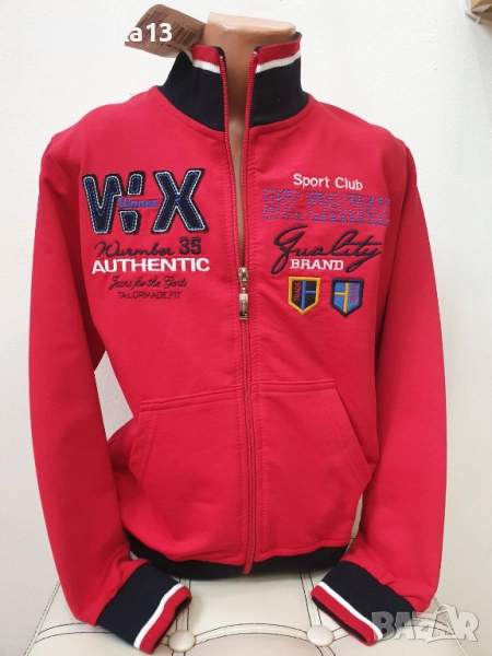 червен суичър Ванекс, снимка 1