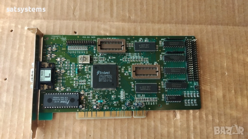 Видео карта TVGA Trident TGUI9440AGi TR9440PCI-3 1MB PCI, снимка 1