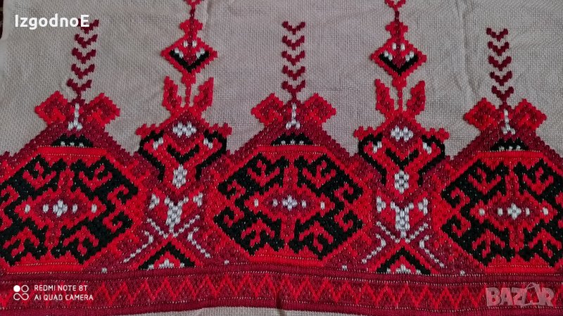 Лице за възглавница, ръчно шита, автентична, снимка 1