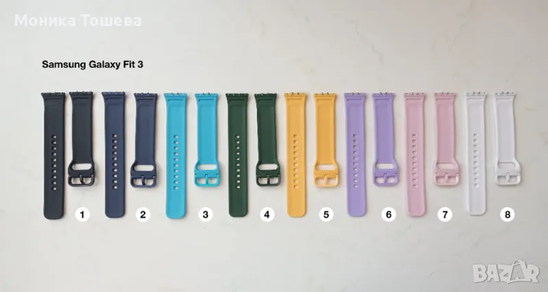 Силиконови каишки за Samsung Galaxy Fit 3, снимка 1