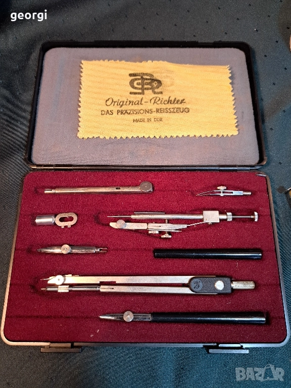 комплект пергели и инструменти за чертане Richter   30/6, снимка 1