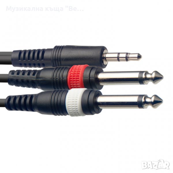 Аудио кабел Мини стерео жак на 2 жака /2м./, снимка 1
