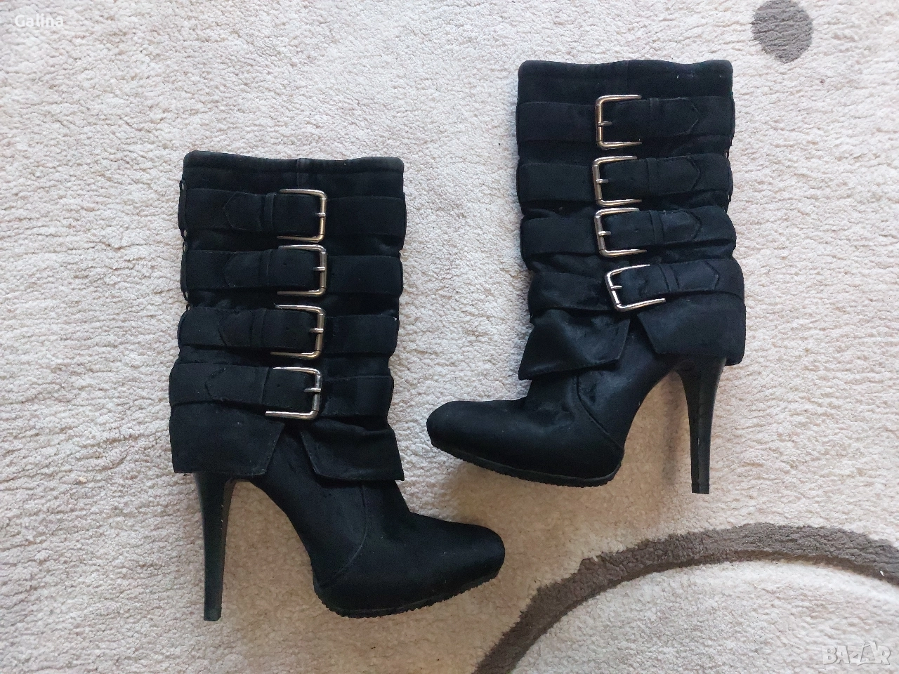 дамски боти на ток елегантни ботуши, снимка 1