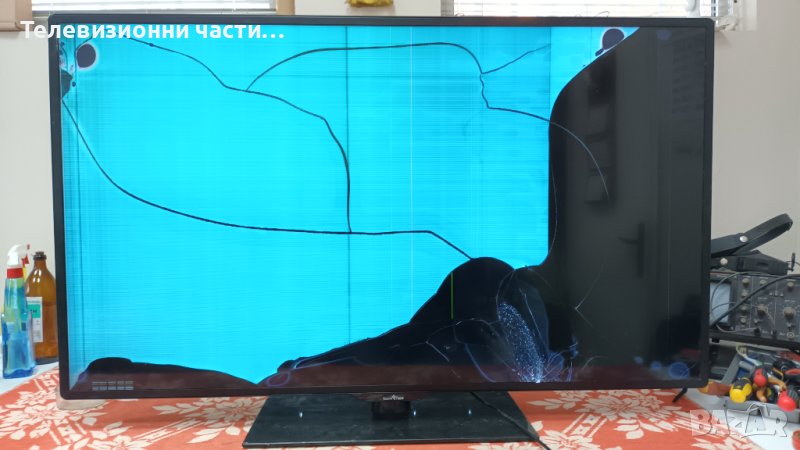 SmartTech LE-5018ATS със счупен екран-TP.MS3463S.PC821/50T28-C01 T500QVN02.0/MS-L0938-L/CX500DLEDM, снимка 1