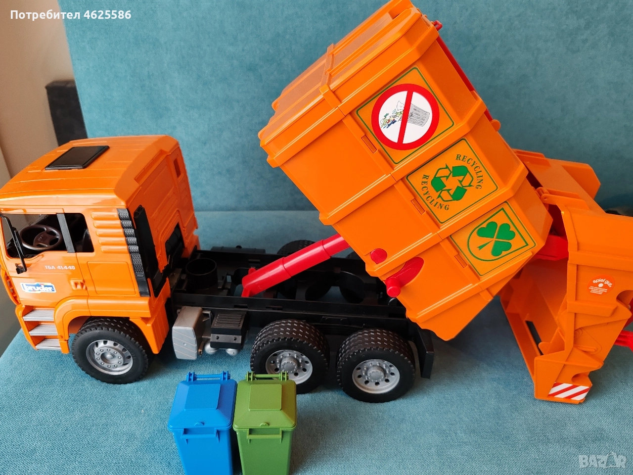 BRUDER камион за боклук, снимка 1