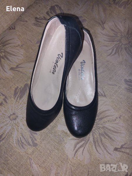 Дамски елегантни обувки Violeta ,естествена кожа с лека платформа ,номер 39., снимка 1