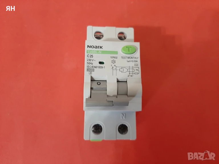 Комбинирана Дефекто Токова Защита NOARC Ex9BL-N ,25A,30mA, снимка 1