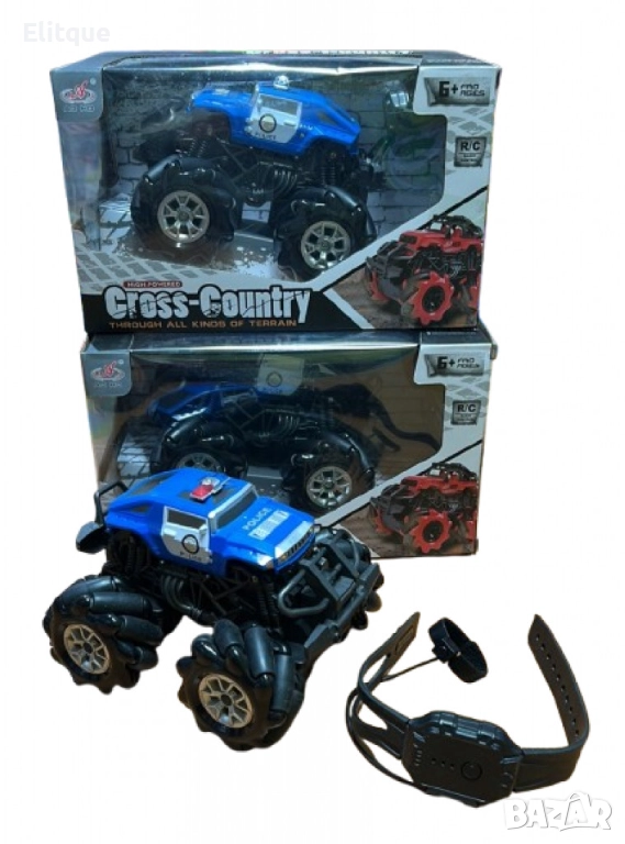 Полицейски джип с управление с жестове чрез часовник, снимка 1