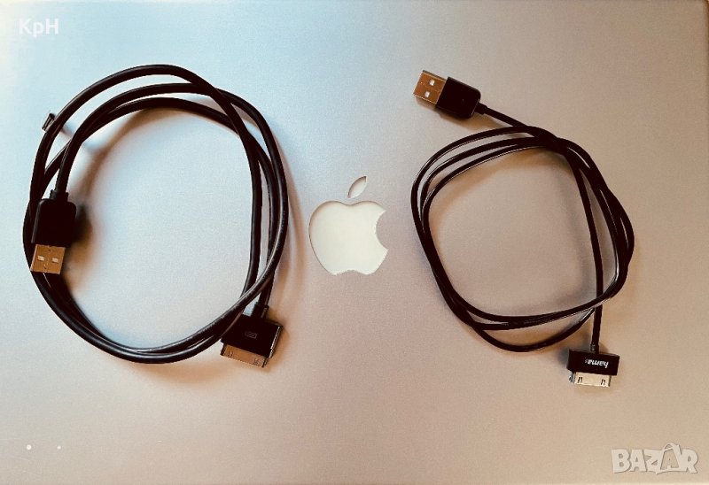 Apple 30 Pin to USB кабел за зареждане / пренос на данни за iPod iPhone iPad, снимка 1