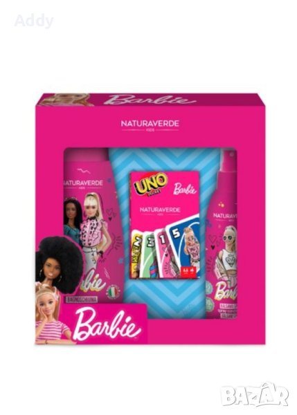Naturaverde Kids Комплект за момичета Barbie с весели карти UNO

, снимка 1