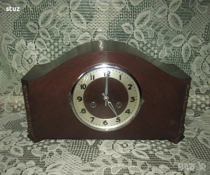 Настолен/каминен механичен часовник с гонгове Kienzle, снимка 1