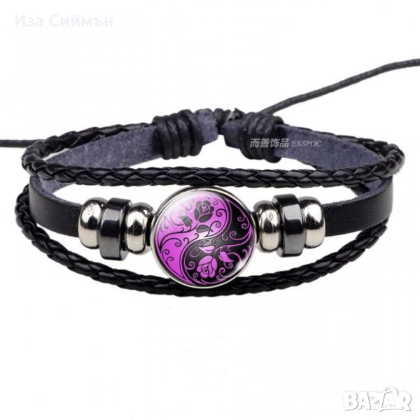 Кожени гривни Ин и Ян, снимка 1