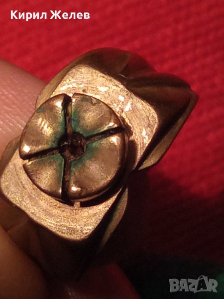 БРОНЗОВ СТАРИНЕН ВИНТИДЖ ПРЪСТЕН АРТ ДЕКО 9929, снимка 1