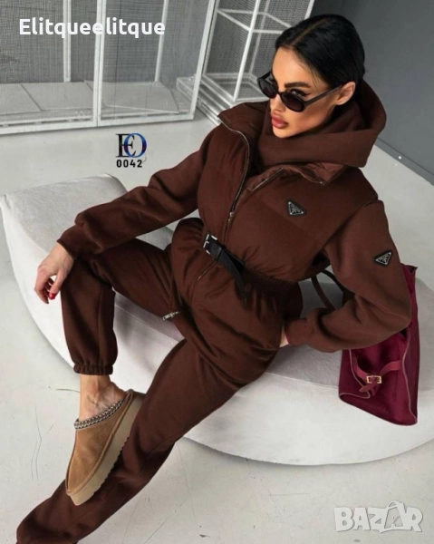 дамски екип и елек prada, снимка 1