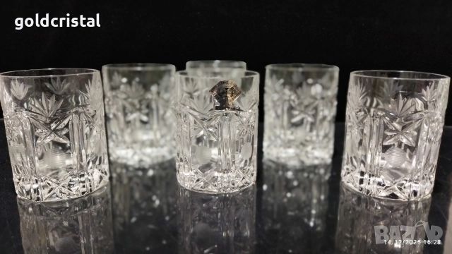 кристални чаши , снимка 4 - Антикварни и старинни предмети - 25922270