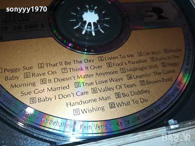 BUDDY HOLLY GOLDEN STARS CD-ВНОС GERMANY 2111231535, снимка 14 - CD дискове - 43089388