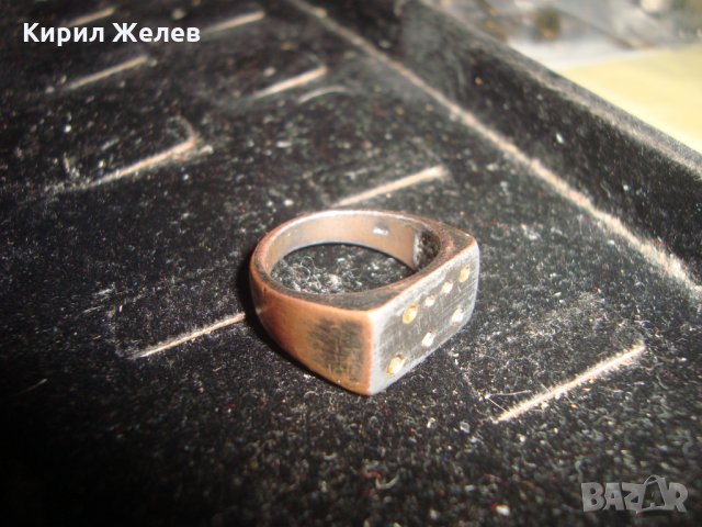 СТАРИНЕН РЯДЪК ПРЪСТЕН МАЙСТОРСКА РЪЧНА ИЗРАБОТКА БРОНЗ МЕД 22262, снимка 4 - Антикварни и старинни предмети - 33004990