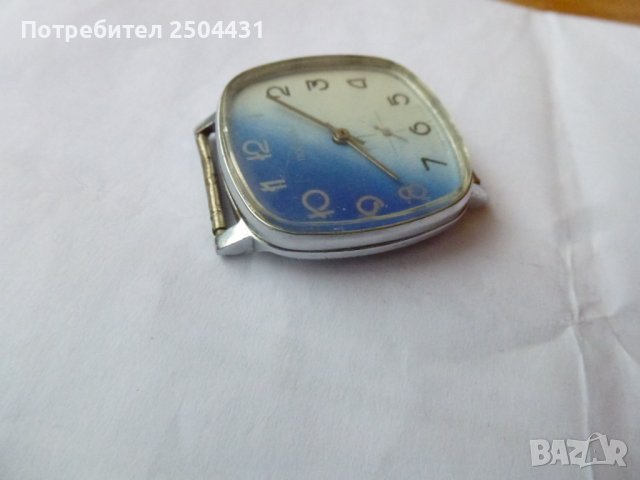 pobeda square ретро съветски рядък механичен мъжки часовник, снимка 7 - Мъжки - 43288950