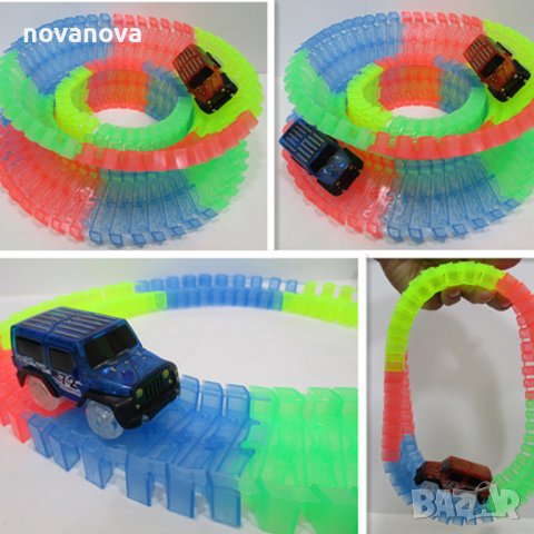 Светеща писта Magic Tracks 220 части, снимка 5 - Коли, камиони, мотори, писти - 43351193