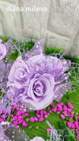 Бюджетен подарък в любимото лилаво!!, снимка 2 - Декорация за дома - 48596041