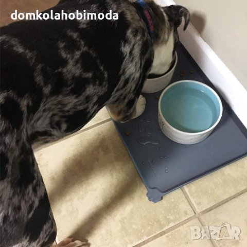 Силиконова Подложка за хранене на домашни любимци, 54х38 сантиметра, снимка 6 - Други стоки за животни - 40384317