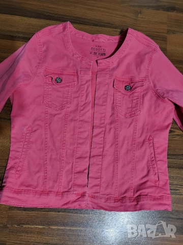 Розово дънково яке/ сако, снимка 2 - Якета - 52086132