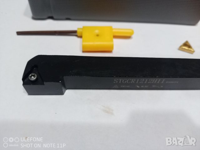 Стругарски комплект Нож STGCR1212H11 с 10 пластини TCMT110204 и ключ, снимка 6 - Други инструменти - 40027739