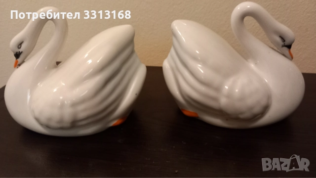 Порцеланови лебеди , снимка 2 - Статуетки - 52242137