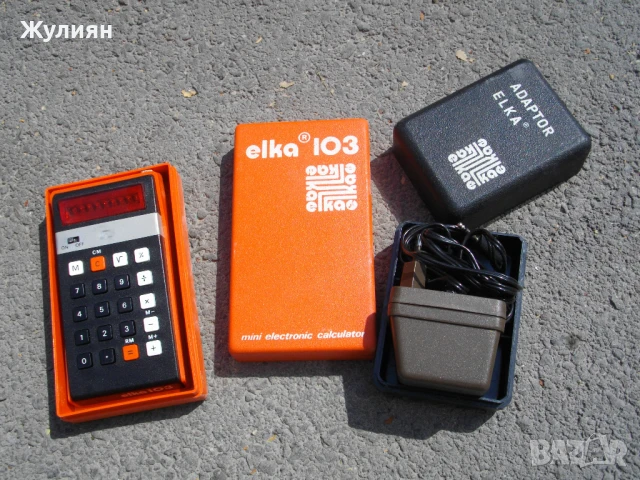 КОЛЕКЦИОНЕРСКИ СТАР БЪЛГАРСКИ КАЛКУЛАТОР ЕЛКА 103, снимка 1