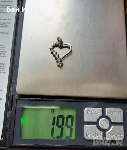 Сребърна висулка - екстравагантно сърце с циркони - арт !, снимка 10 - Колиета, медальони, синджири - 43712370