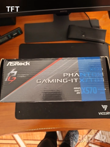 Дънна платка Asrock x570 ITX tb3 АМ4 DDR4, снимка 3 - Дънни платки - 53403689