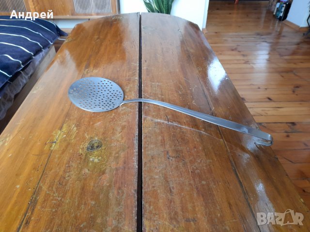 Стара решетъчна лъжица,бъркалка #4