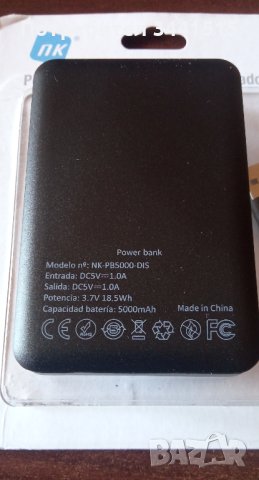 Powerbank 5000mAh дисплей вход USB micro и micro-C фенер, снимка 4 - Външни батерии - 43349363
