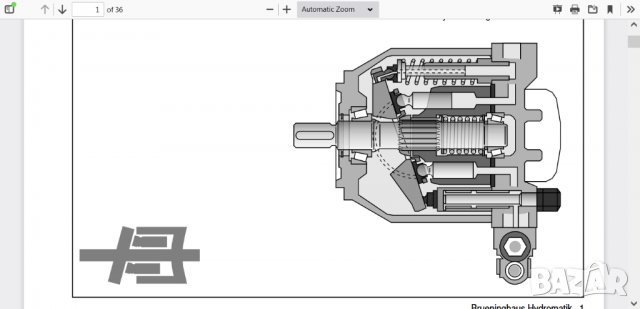  Хидравлична помпа ,Багер  -Аксиално-бутална хидравлична помпа  ,Хидромотор ,    -Rexroth, снимка 13 - Резервни части за машини - 37704306