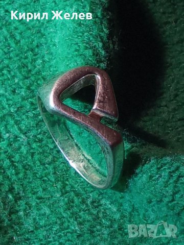 СТАР СРЕБЪРЕН АРТ ДЕКО СТИЛ ПРЪСТЕН СРЕБРО 925 МАЙСТОРСКА ИЗРАБОТКА 25682, снимка 12 - Пръстени - 35883990