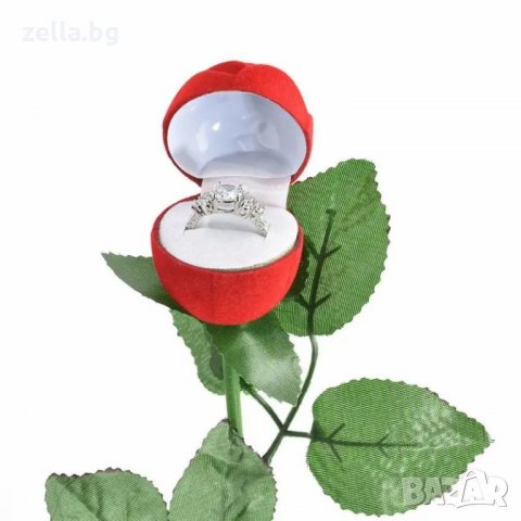 Кутия за годежен пръстен обеци с форма на рози кадифе цена, снимка 9 - Стайни растения - 35256535