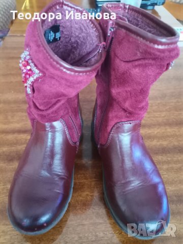 Топли ботуши за момиче, снимка 2 - Детски боти и ботуши - 34866941