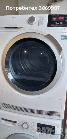 Сушилня термопомпа AEG A+++, снимка 3 - Сушилни - 52775100