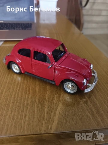 Фолксваген VW VOLKSWAGEN BEETLE 1:24, снимка 3 - Коли, камиони, мотори, писти - 53484641