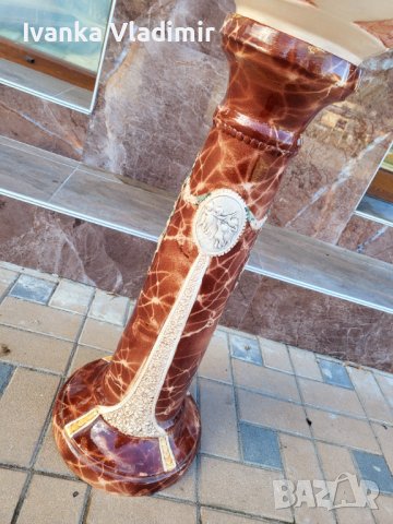 Италианска антикварна колона с кашпа , снимка 8 - Други - 38724213