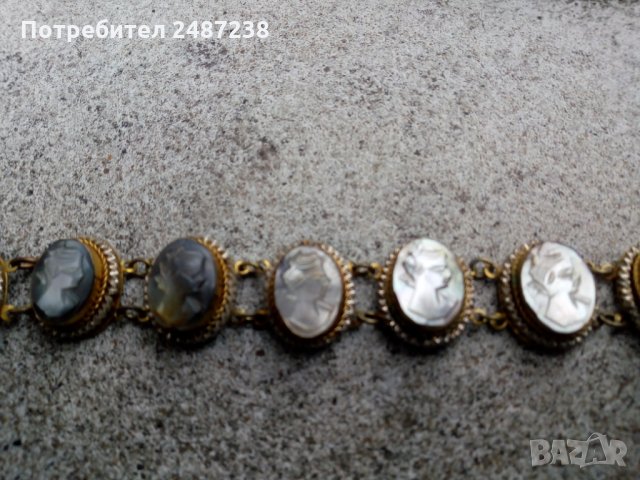 Гривна със седефени камеи, снимка 8 - Гривни - 32221869