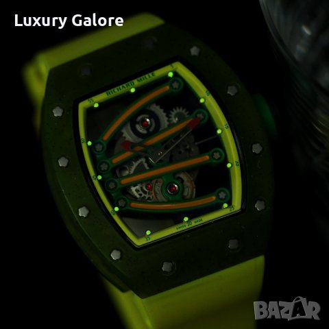Мъжки часовник Richard Mille Green Lizard с автоматичен механизъм, снимка 7 - Мъжки - 36755003