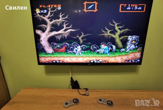Super Nintendo SNES HDMI конзола с БЕЗЖИЧНИ контролери и над 5500 игри, снимка 11 - Други игри и конзоли - 48722783